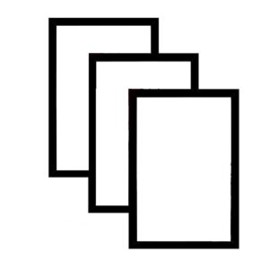 SukhashaA4 Document Photo Frame, Black Photo Frames for Home and Office decoration (Pack Of 1) (Pack Of 3)