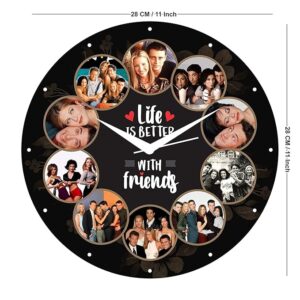 Don't Judge ME Personalised and Customised Photo Hanging Wall Decor Clock Picture Frame Free Customized (Size:-11 inches x 11 inches ) (Circle) (SQUARE-02)