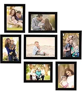 The Art Store Wood Frame With Glass 7 Photo Frame (Black)(Wall Mount, 7.00)
